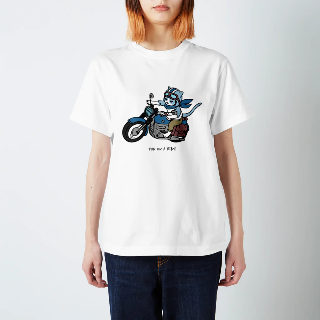 QROOVYのFUN ON A BIKE スタンダードTシャツ