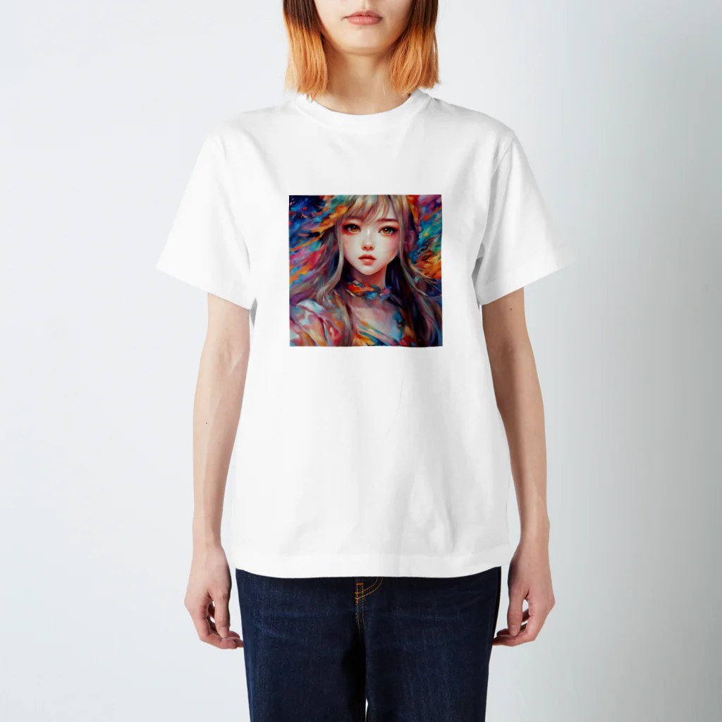 ヲシラリカの美少女　アート スタンダードTシャツ