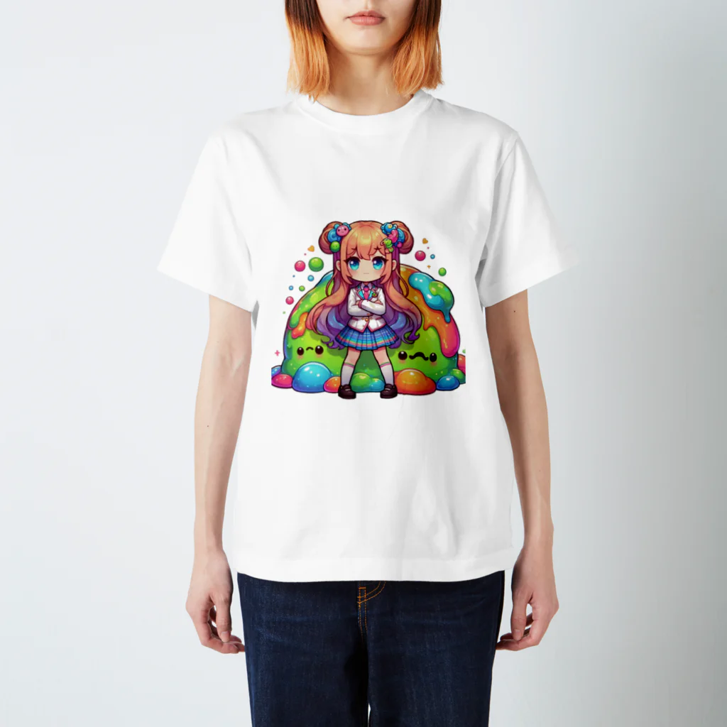 surasuramusumeのスライム娘「ほなみちゃん」 スタンダードTシャツ