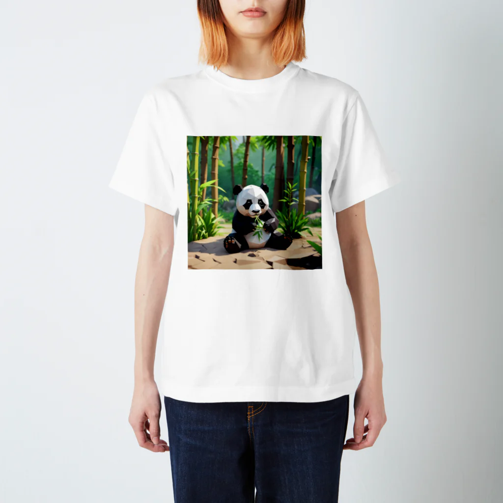 asuto_20のローポリ風パンダ Regular Fit T-Shirt