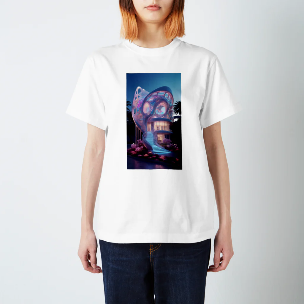 AQUAMETAVERSEの幻想的なお家アメジスト2846 Regular Fit T-Shirt