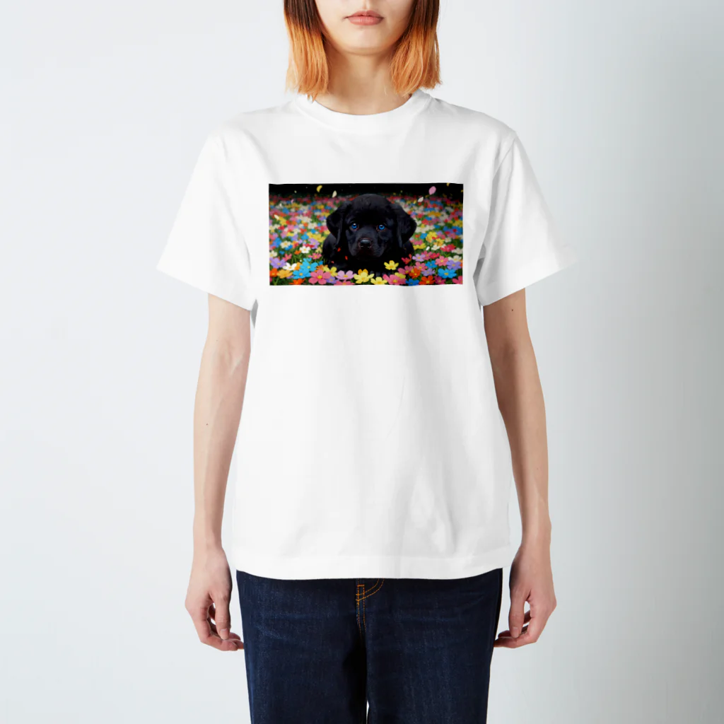 UNIQUE〜AIアートショップ〜のラブラドールの子犬 Regular Fit T-Shirt