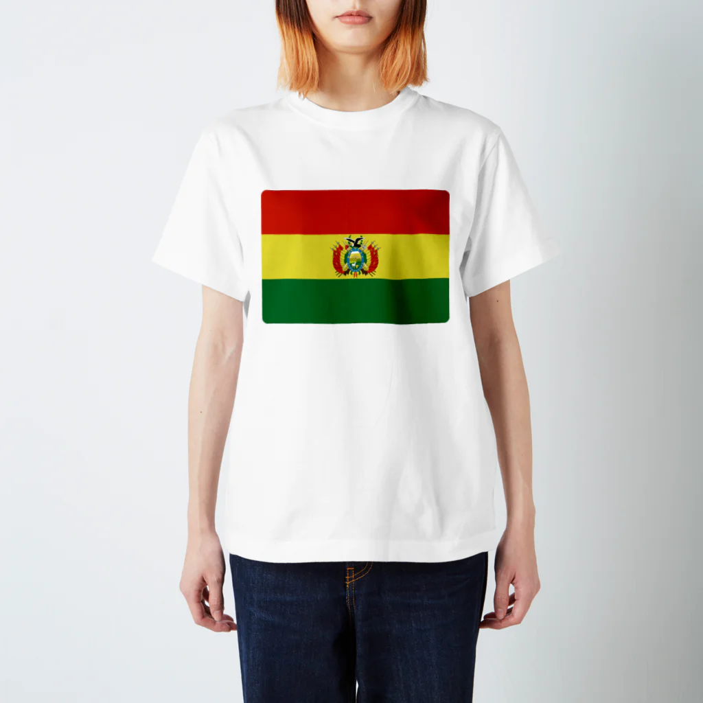 お絵かき屋さんのボリビアの国旗 スタンダードTシャツ