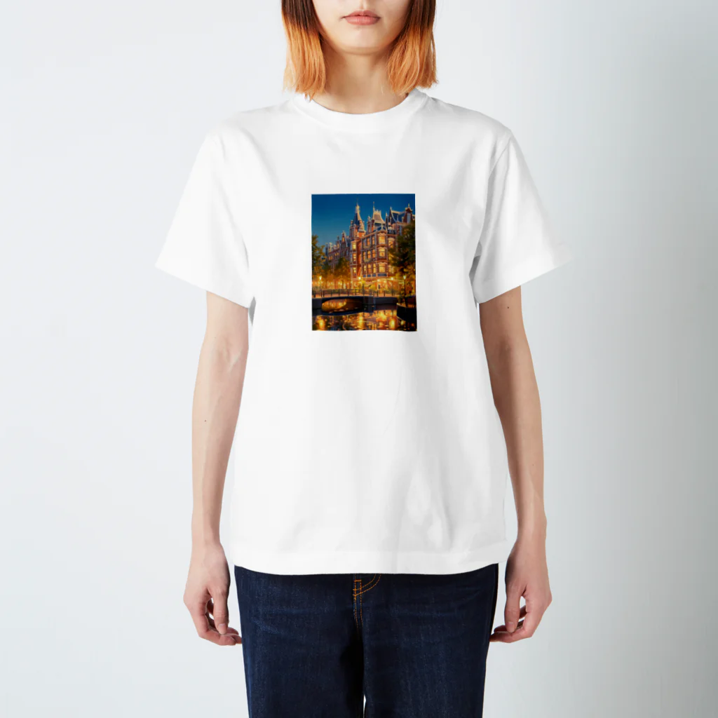 AQUAMETAVERSEのライトアップが豪華なホテル　ラフルール　1859 スタンダードTシャツ