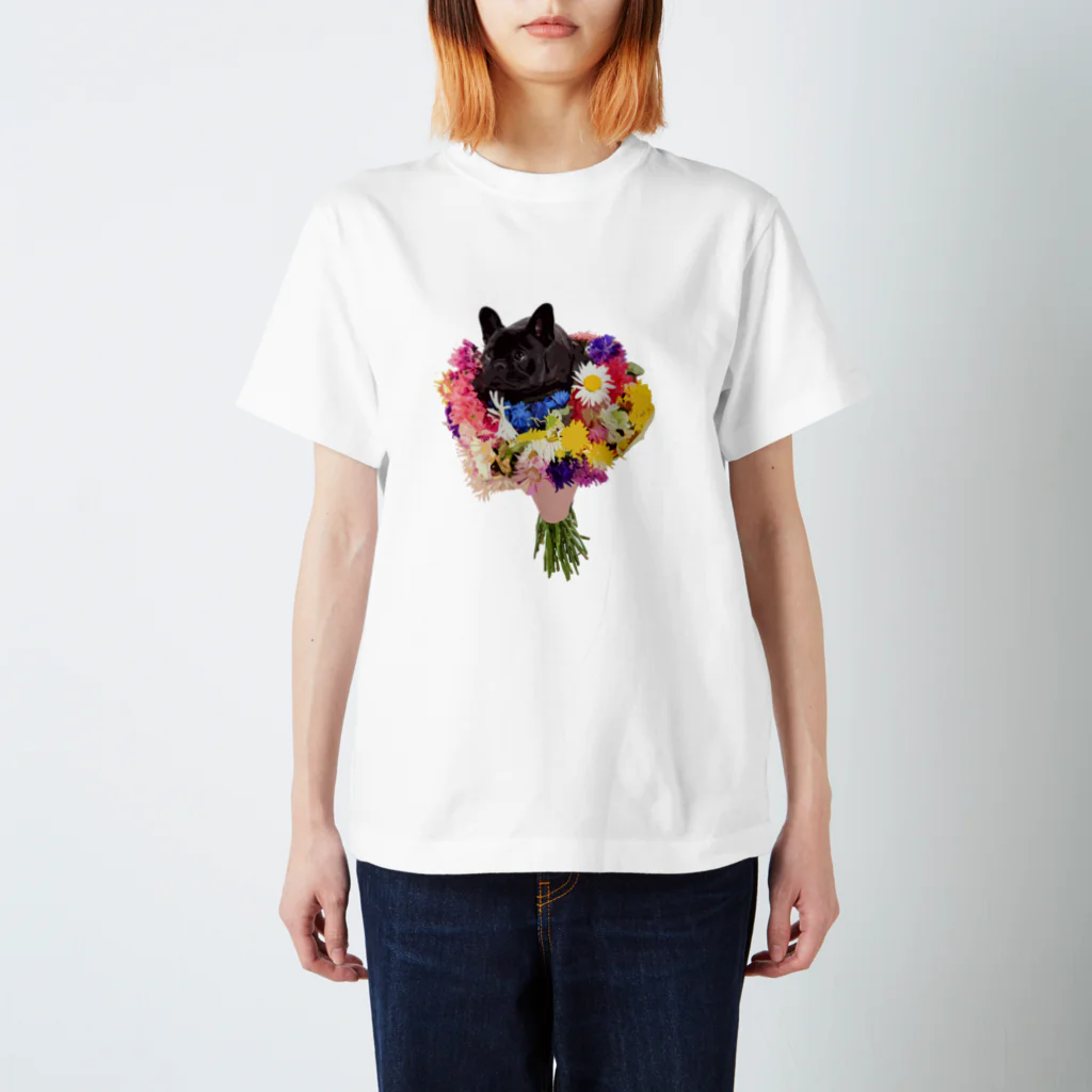 photopaint.cのflower dog Regular Fit T-Shirt