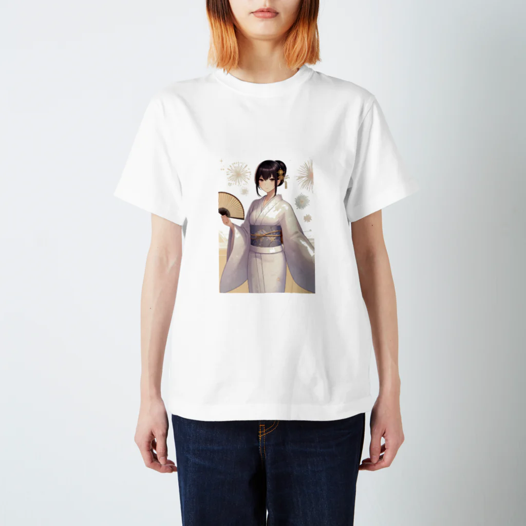 和の浴衣の彼女 Regular Fit T-Shirt