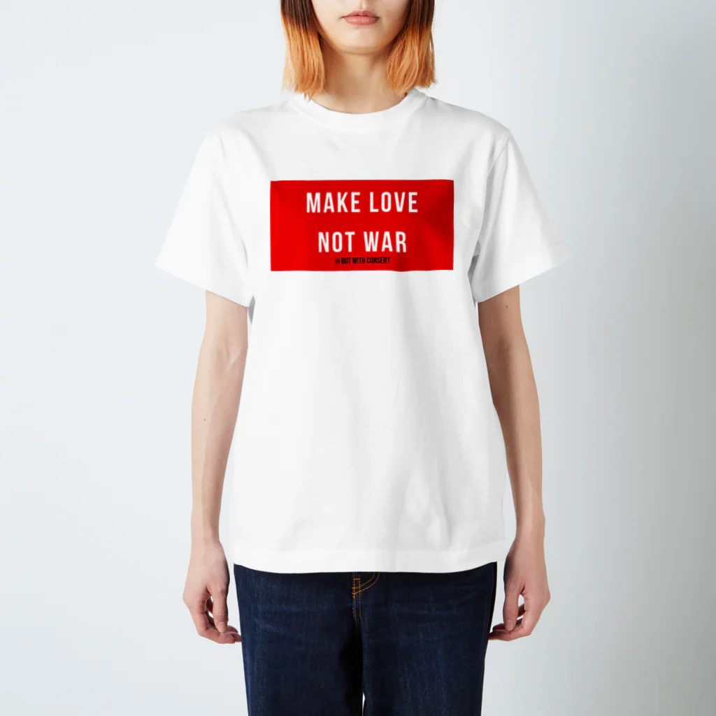 Voice Up JapanのMAKE LOVE NOT WAR スタンダードTシャツ