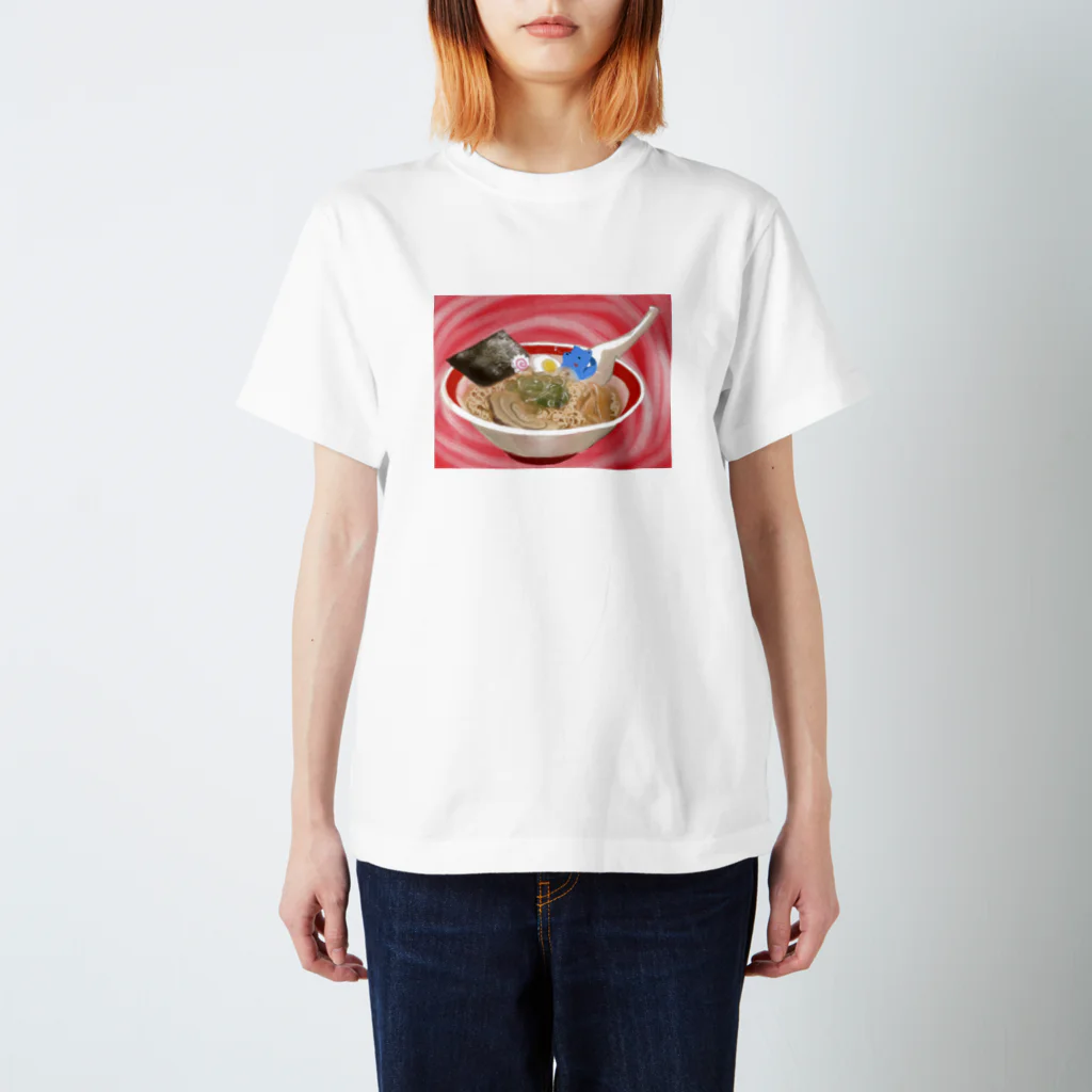 sayayanのラーメンどっぷりくん スタンダードTシャツ