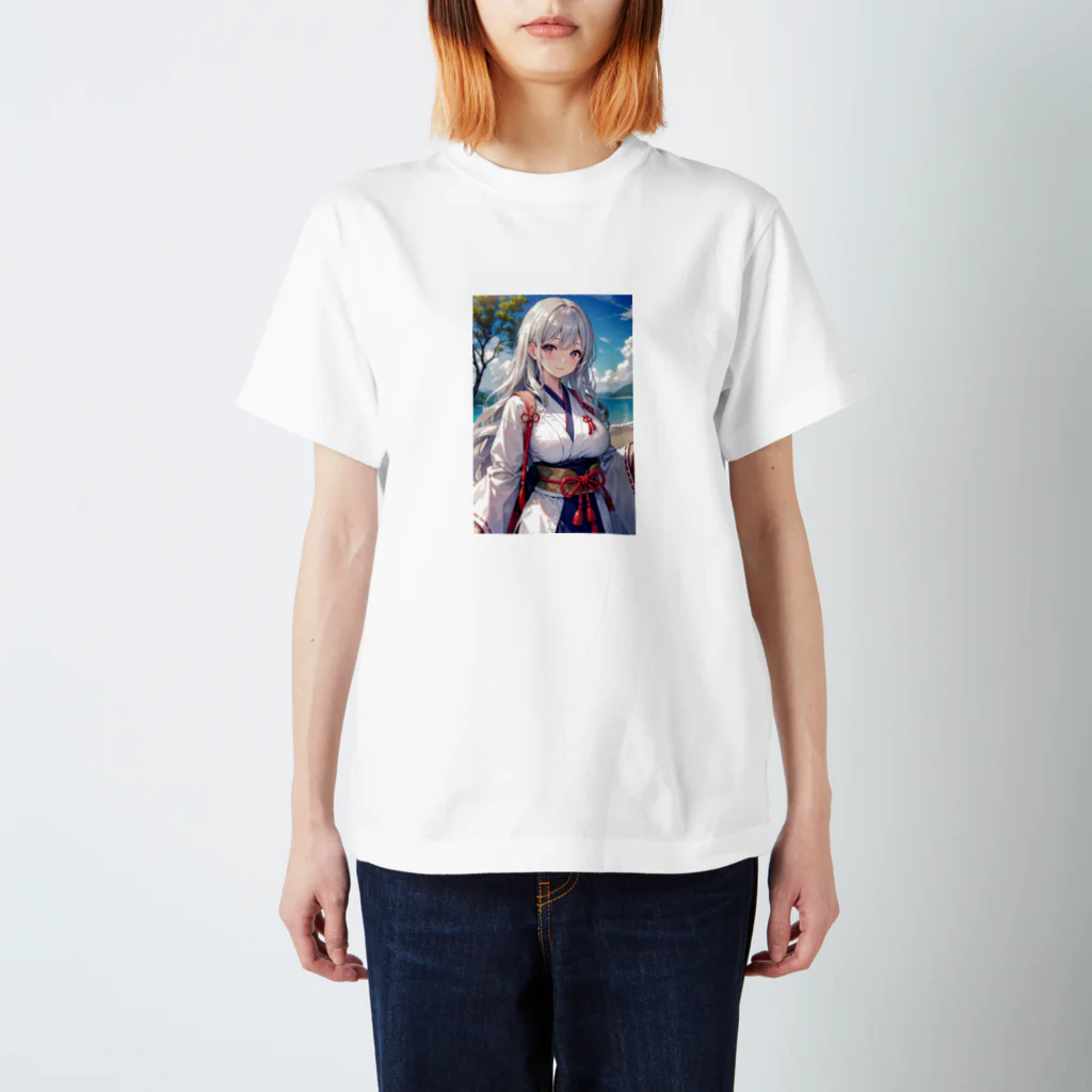 巫女スタぐらむの母性溢れる巫女 Regular Fit T-Shirt