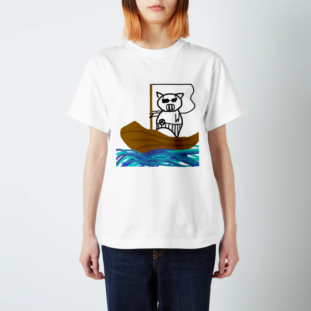 kadotaのぶたの旅人（ぶた） Regular Fit T-Shirt