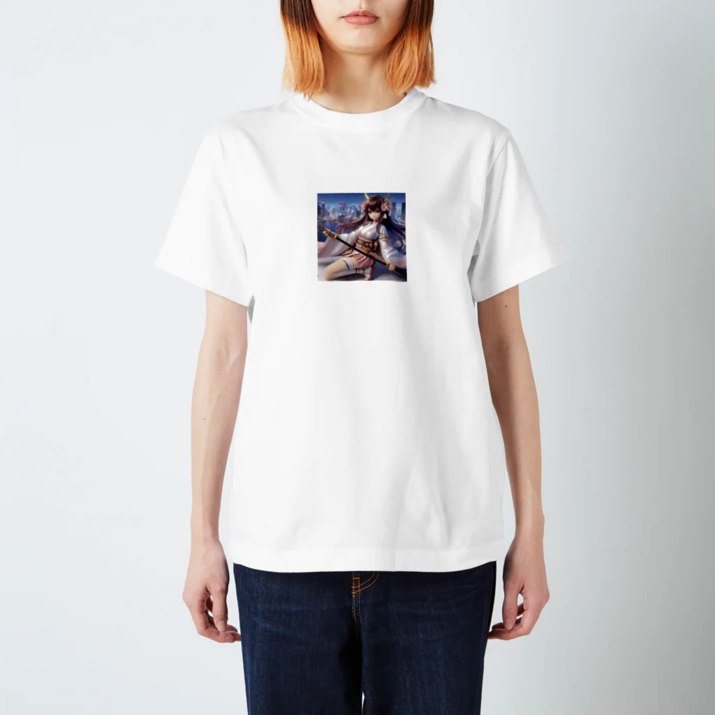 T_yama0429のサムライ少女 スタンダードTシャツ
