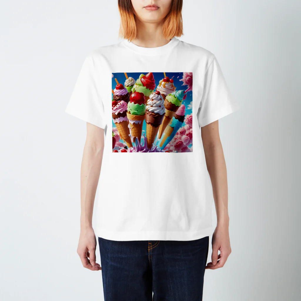 noBuのアイスポップのアイスクリーム Regular Fit T-Shirt