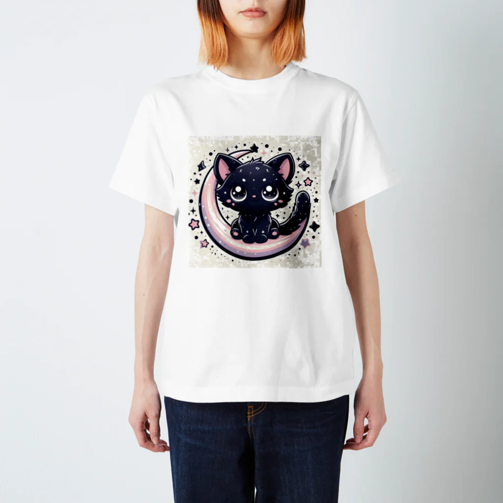 beni35の月猫ミュウミュウ スタンダードTシャツ