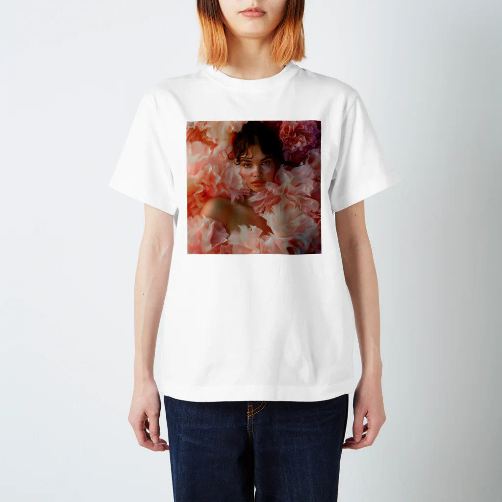 AQUAMETAVERSEのフェイスアート　Tomoe bb 2712 スタンダードTシャツ