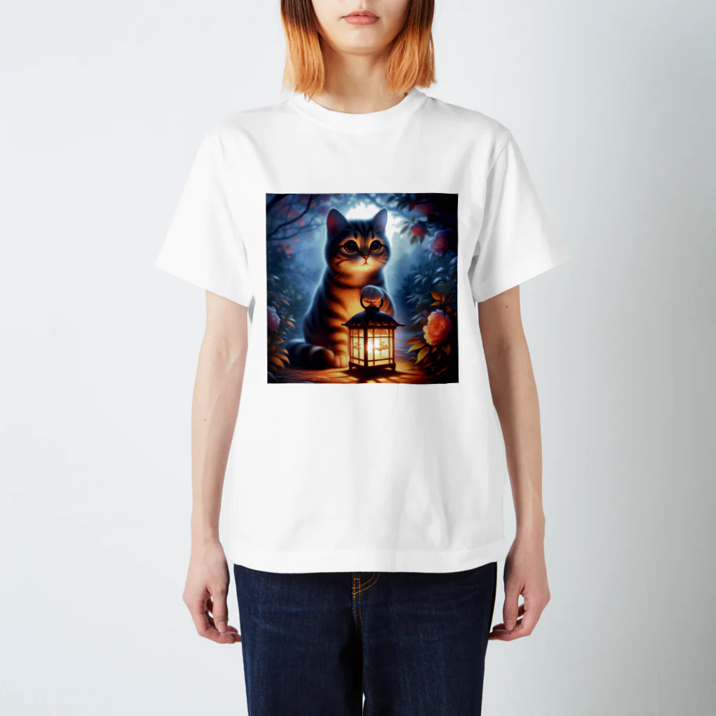 yos-1292583のねこニコばん Regular Fit T-Shirt