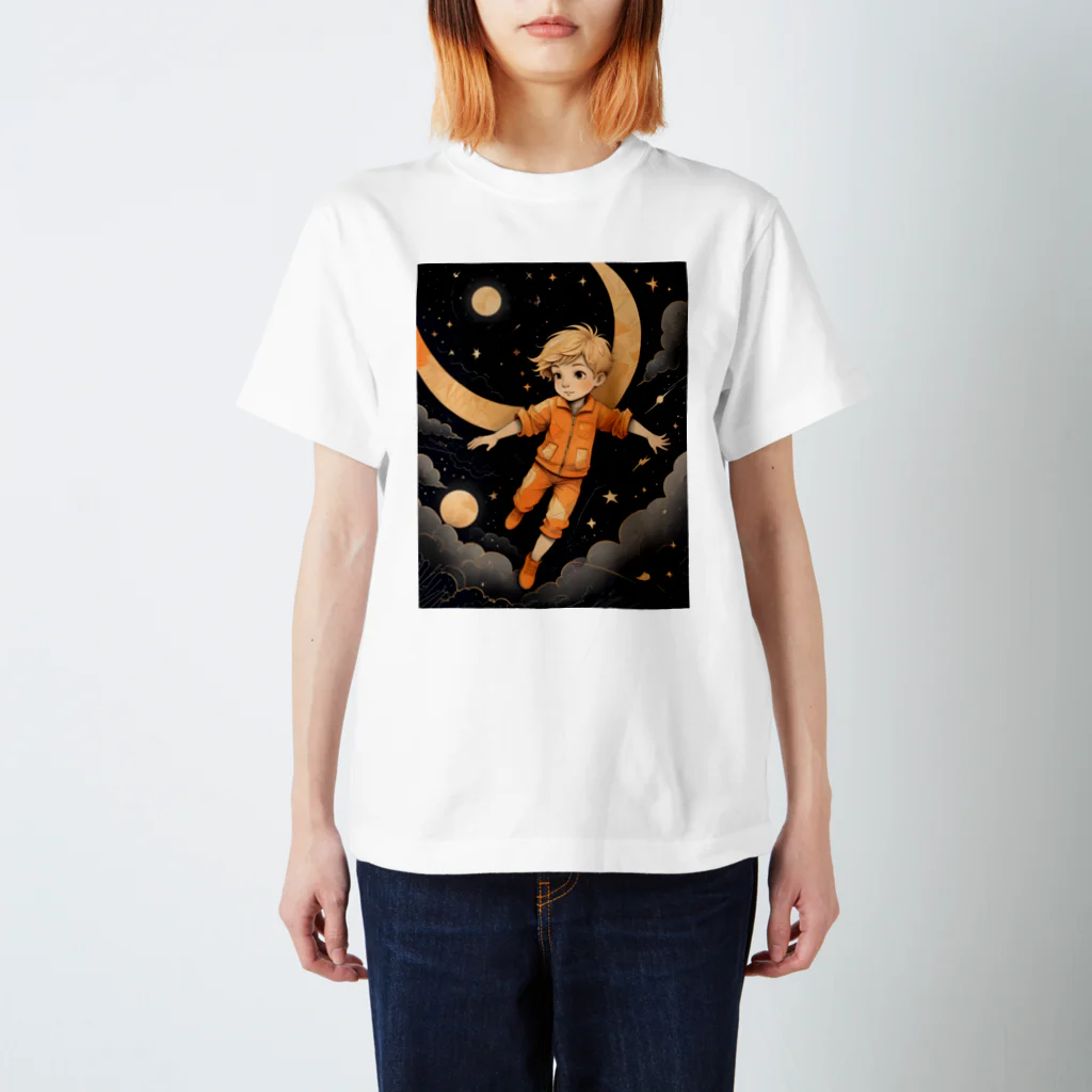 AI Fantasy Art Shopのnight adventure① Regular Fit T-Shirt