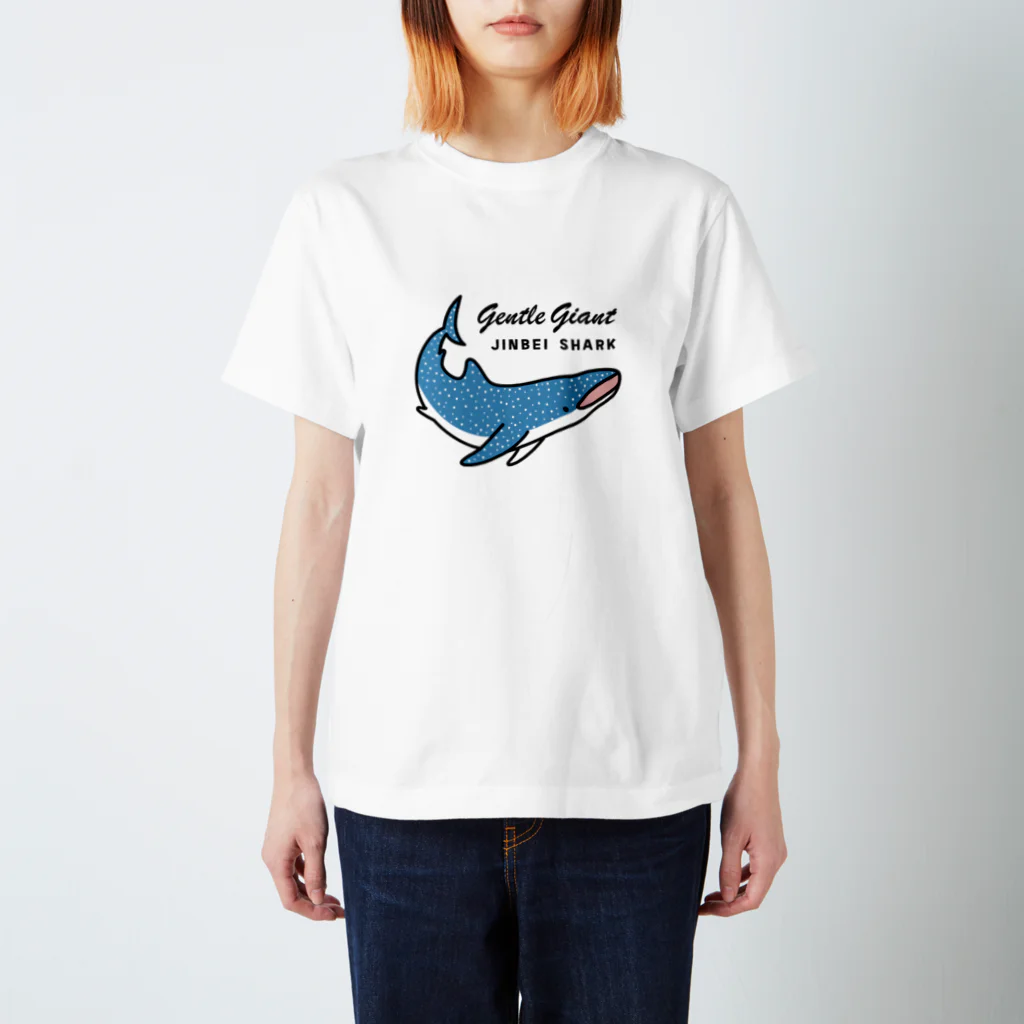 QROOVYのJINBEI SHARK　ジンベエザメ スタンダードTシャツ