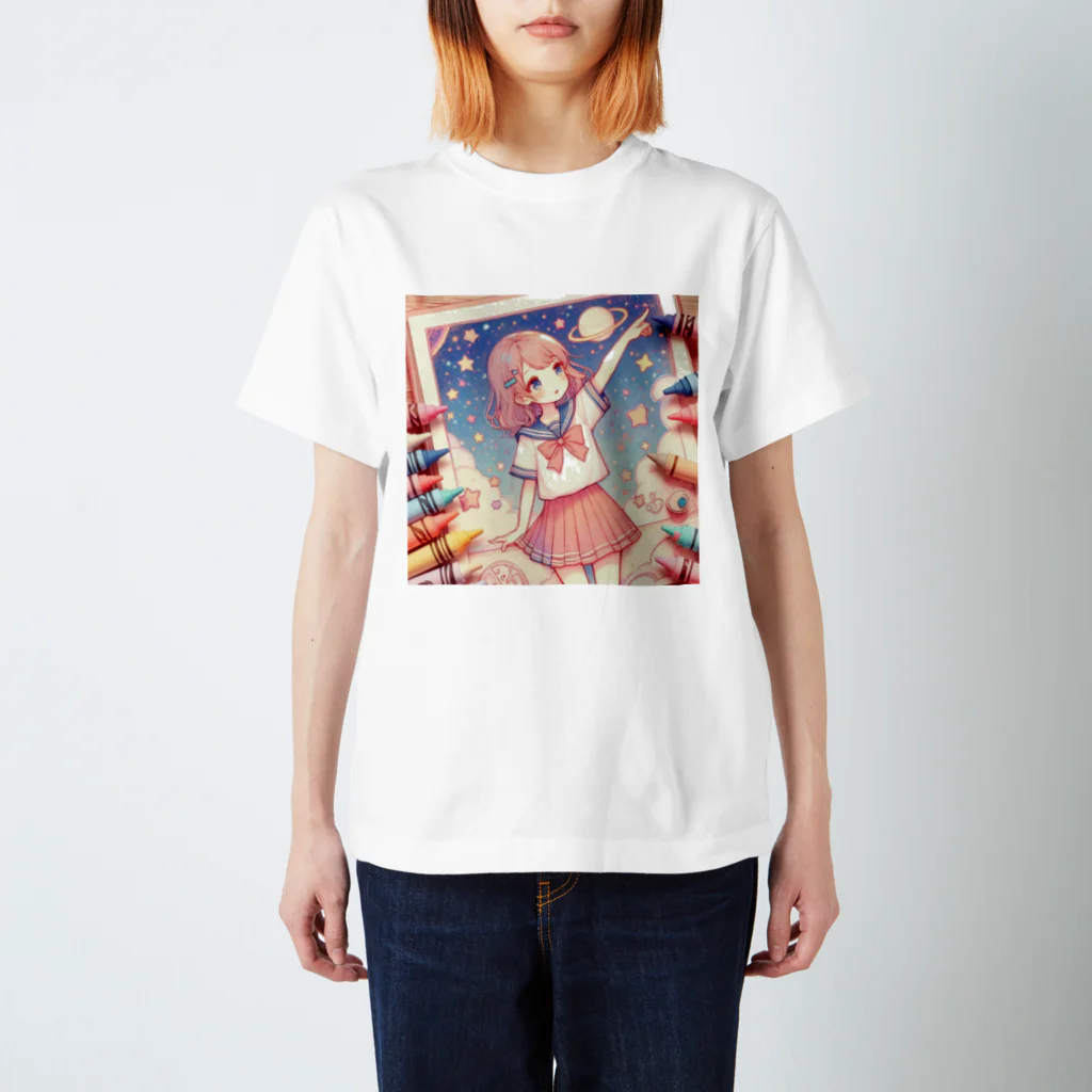 兎の涙のクレヨン Regular Fit T-Shirt