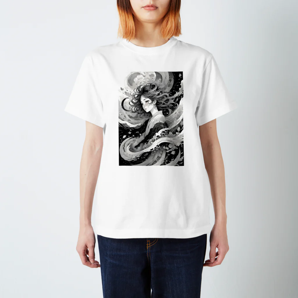 AI Fantasy Art ShopのIn the swirling world⑥ Regular Fit T-Shirt