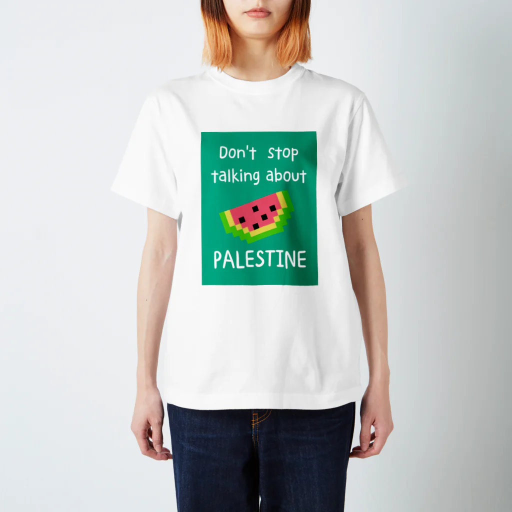 かもねぎショップのFREE PALESTINE スタンダードTシャツ