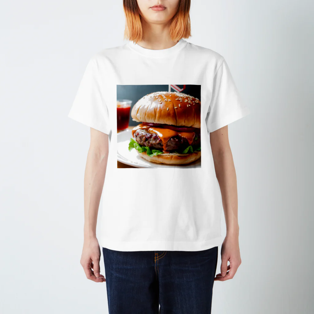 オリジナルグッズショップ KIJITORAのDELICIOUS BURGER スタンダードTシャツ