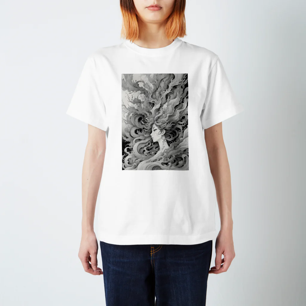 AI Fantasy Art Shopの【限定商品】Chaos③ Regular Fit T-Shirt