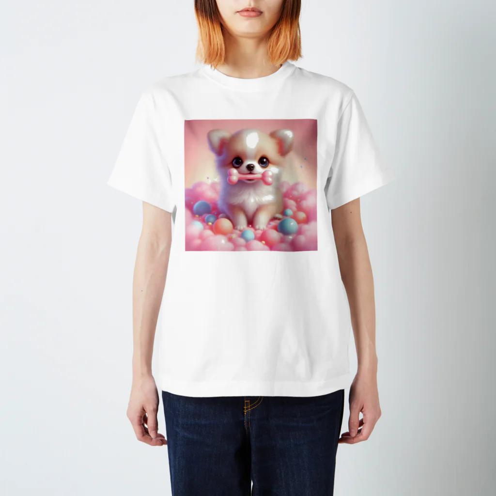 チワワのすももdear.moのゆめかわチワワの赤ちゃん Regular Fit T-Shirt