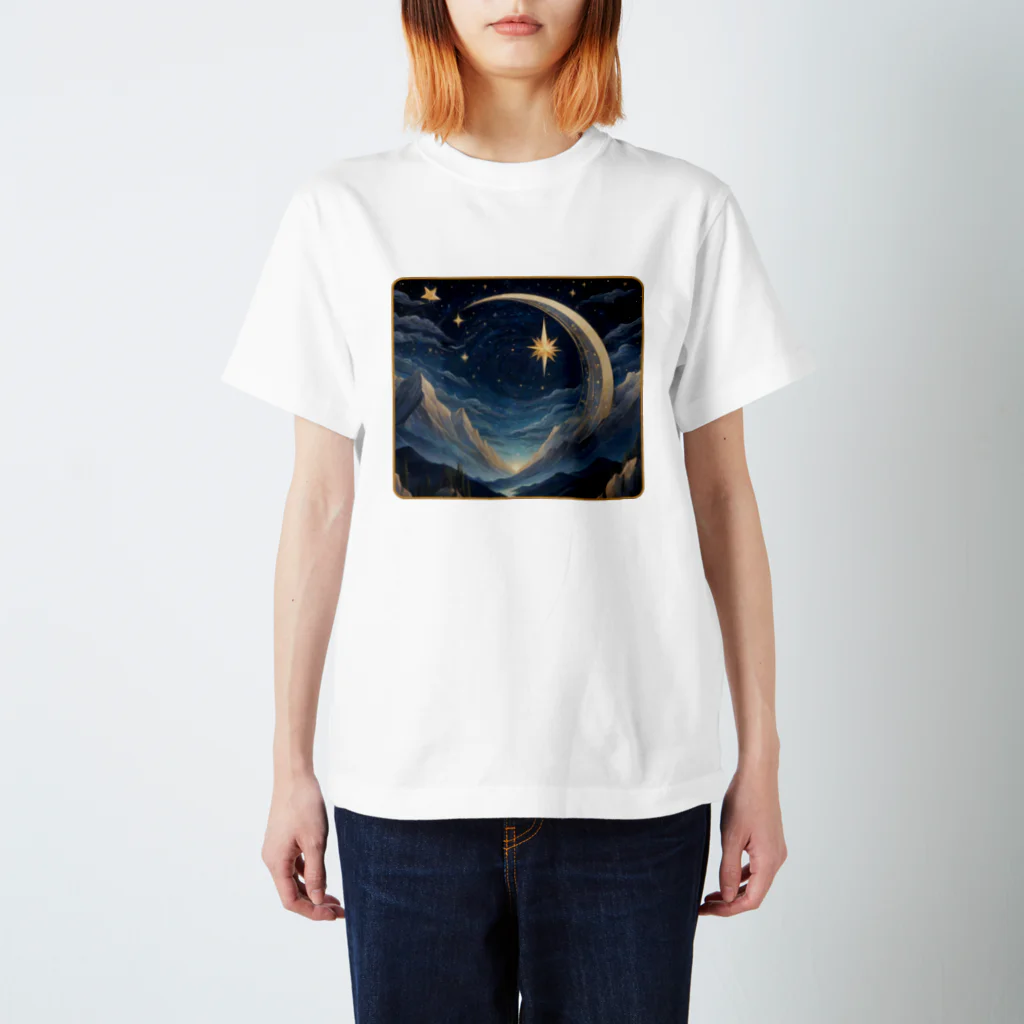 chibi_hikariのStarry Serenity Moonlight スタンダードTシャツ