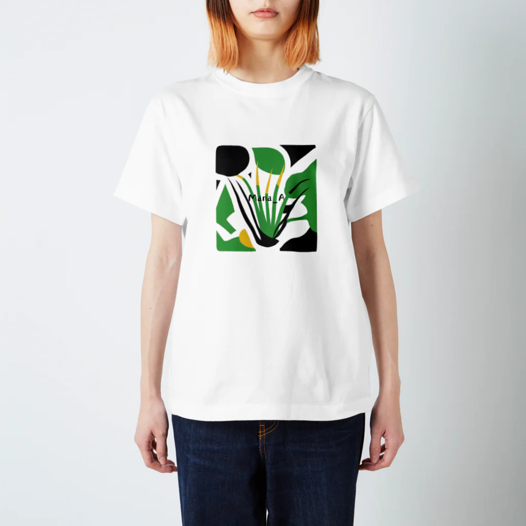 Mana AのカラフルTillandsia Regular Fit T-Shirt