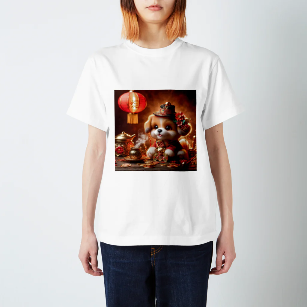 R-mayの金運アップの小型犬の神様 Regular Fit T-Shirt