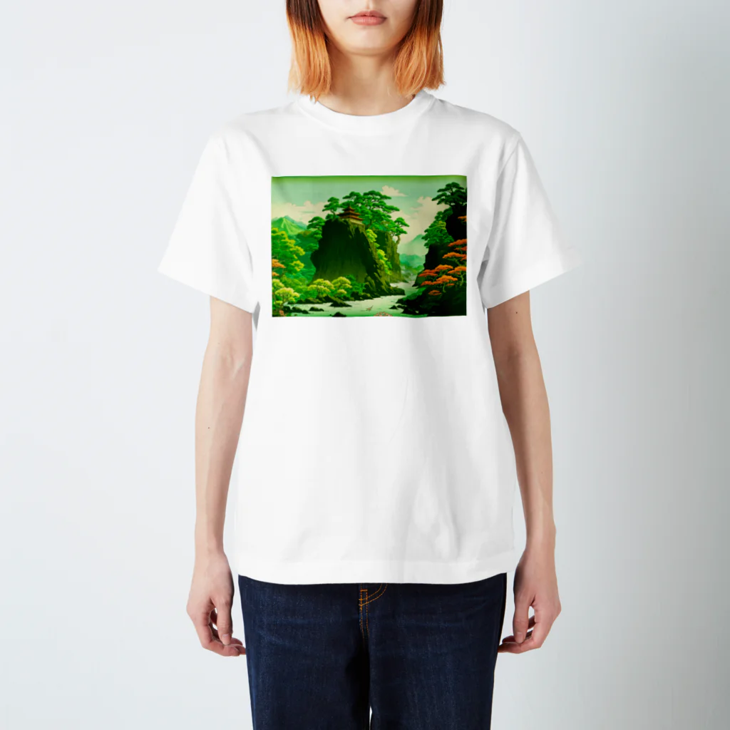 goblinakiyamaのdigital浮世絵 014 スタンダードTシャツ