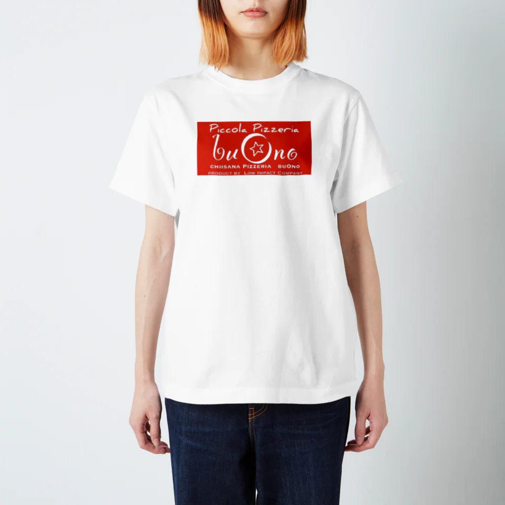 Low-Impact-CompanyのNO PIZZA NO  LIFE スタンダードTシャツ