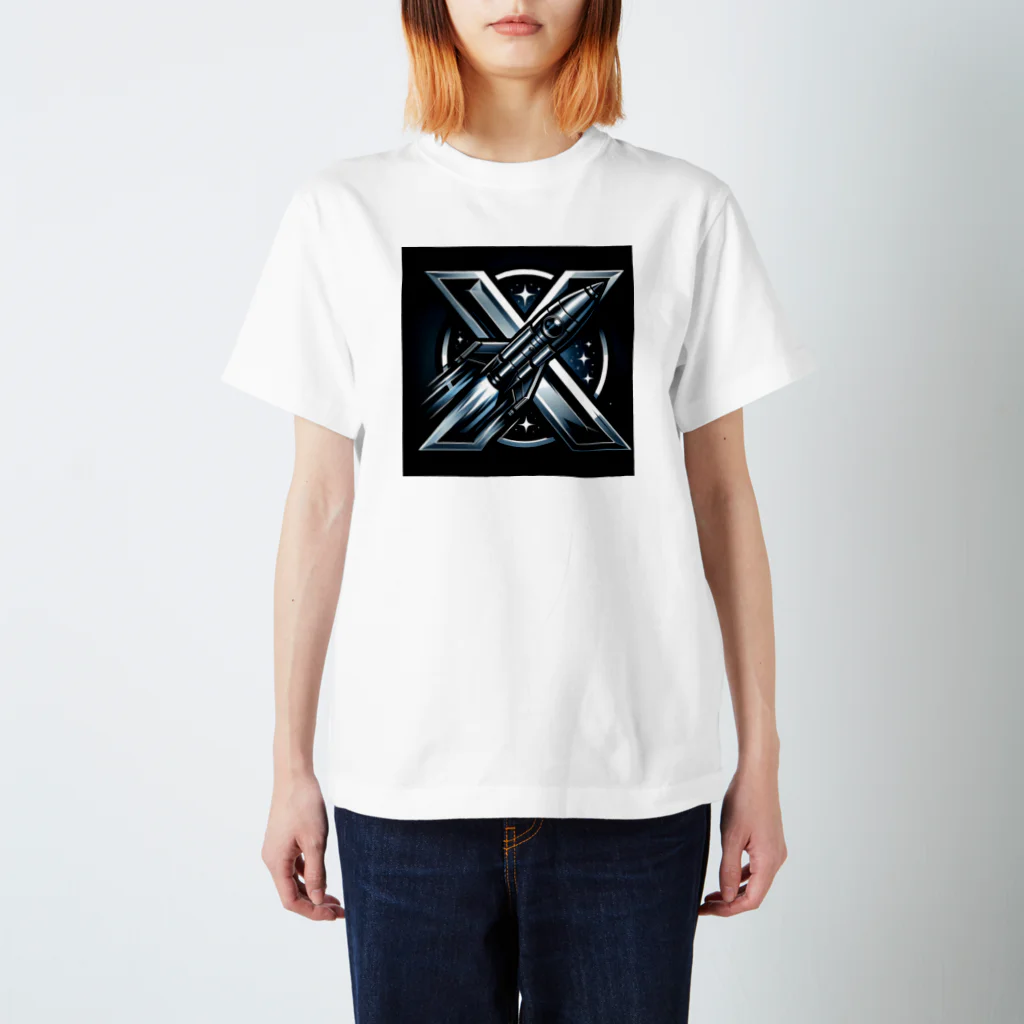 亀蘭タマムシのThe "X" when it comes to rockets. スタンダードTシャツ