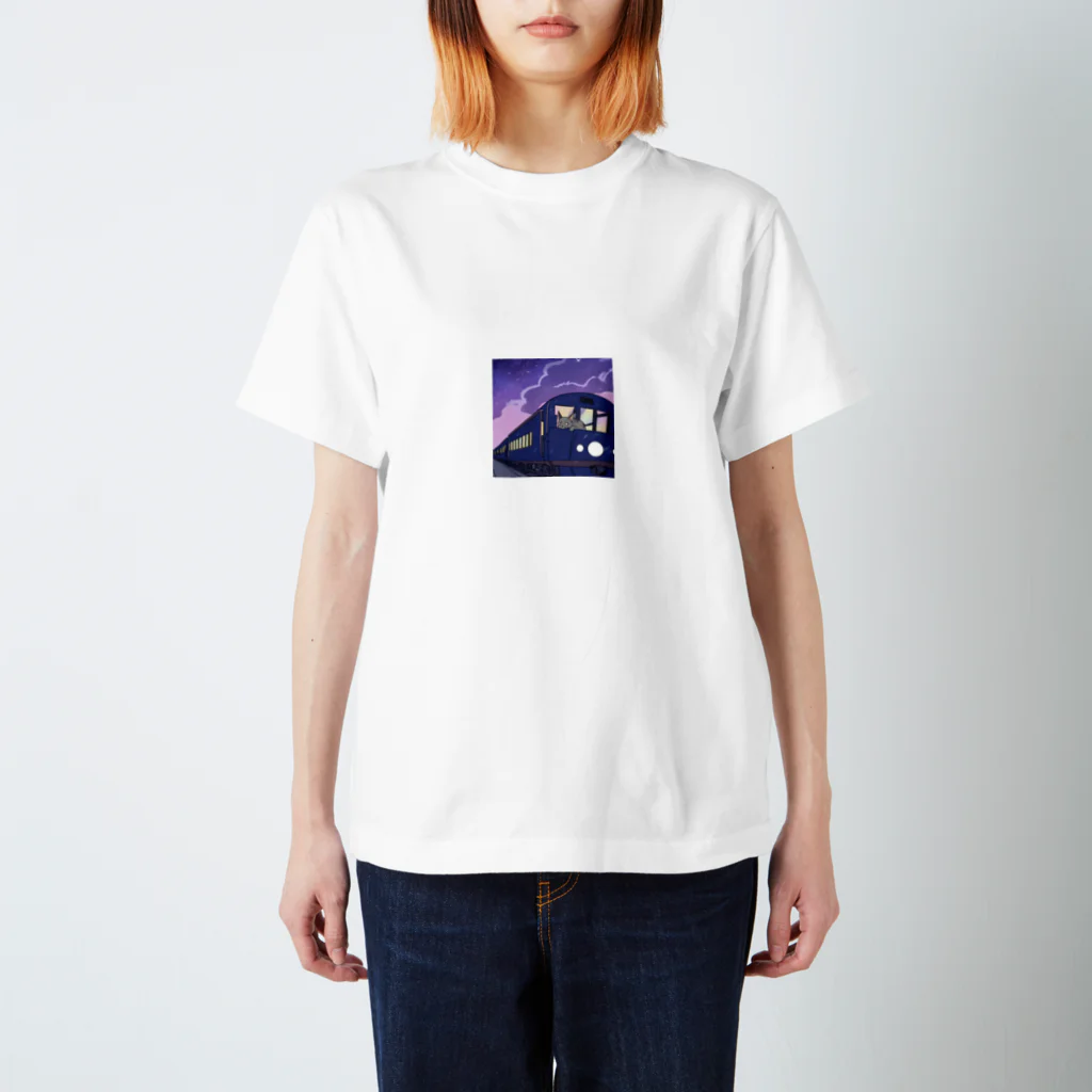 Lapin Lapin Lapinの猫と電車 スタンダードTシャツ