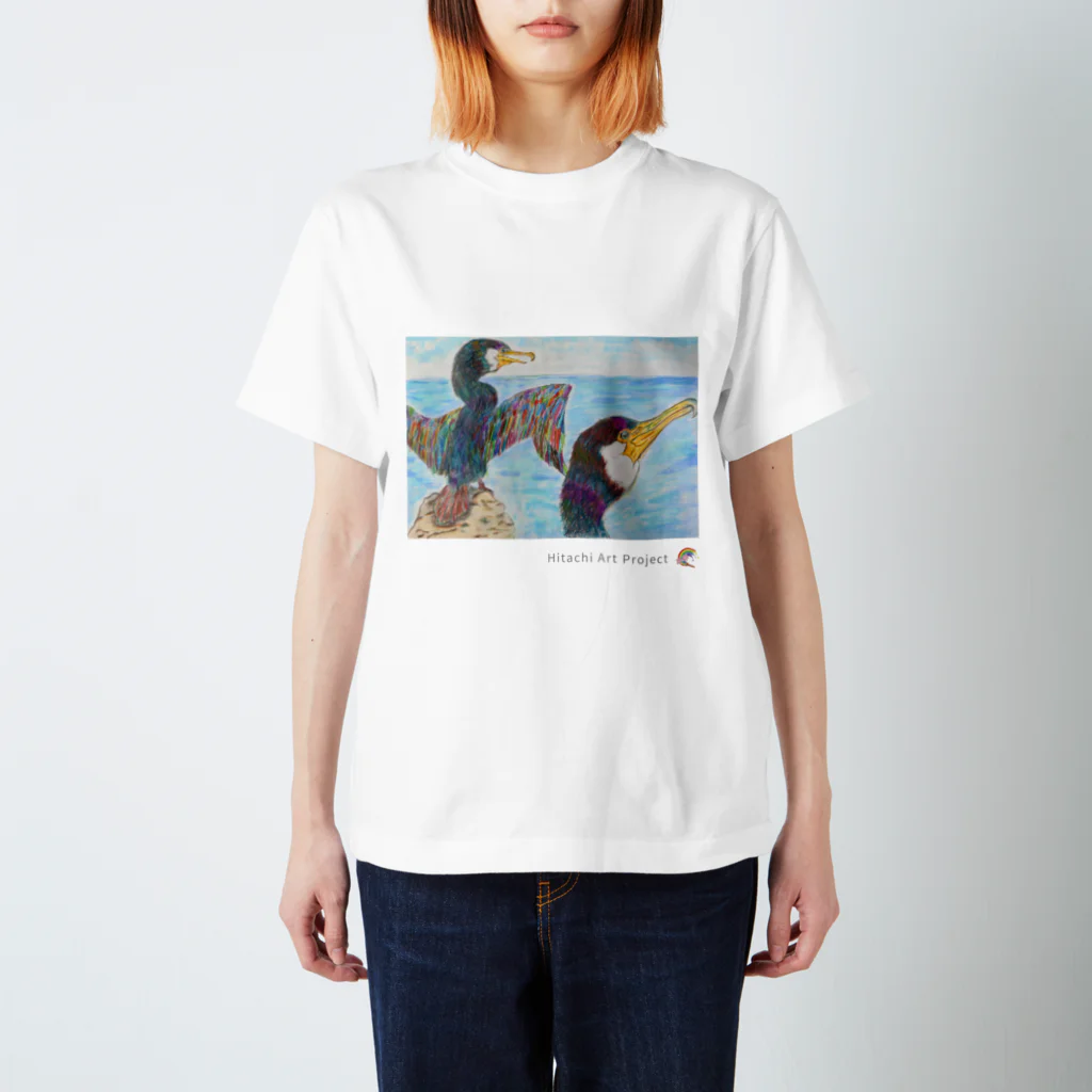 ひたちアートプロジェクト　Hitachi Art Projectの第8回公募展　ウミウが大好きな日立の海 Regular Fit T-Shirt