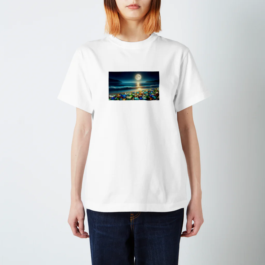 yunakiziの夜に輝くシーガラス Regular Fit T-Shirt