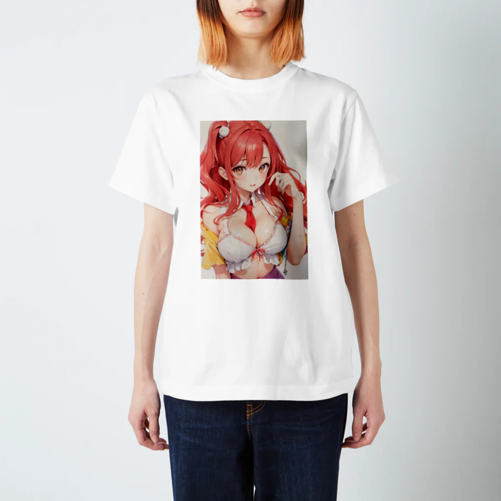 みおちゃんartshopの赤髪天使な女の子グッズ スタンダードTシャツ