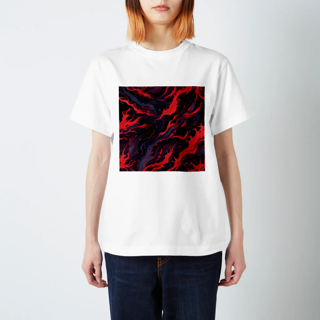 AI Fantasy Art Shopのart of fire① Regular Fit T-Shirt