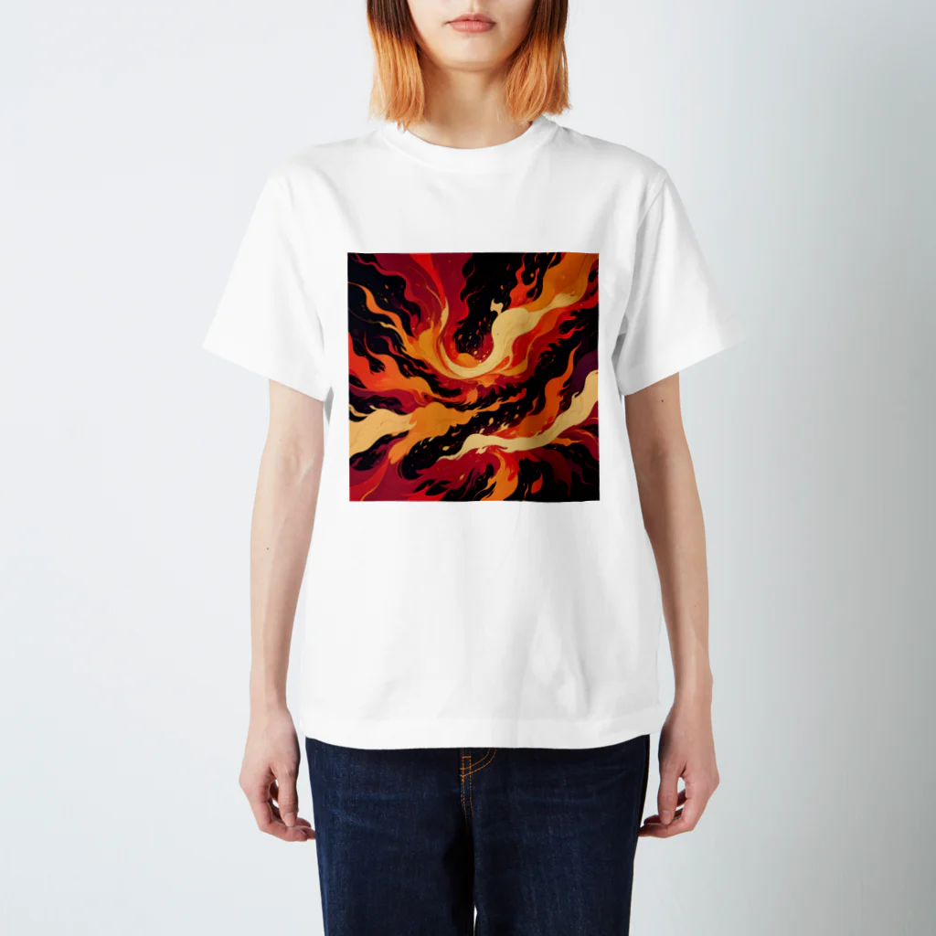 AI Fantasy Art Shopのart of fire② Regular Fit T-Shirt