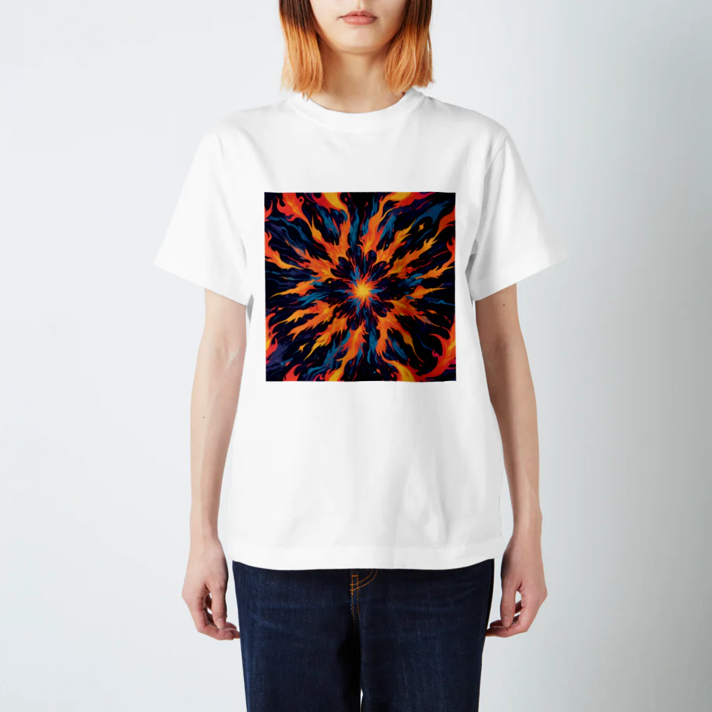 AI Fantasy Art Shopのart of fire⑤ Regular Fit T-Shirt