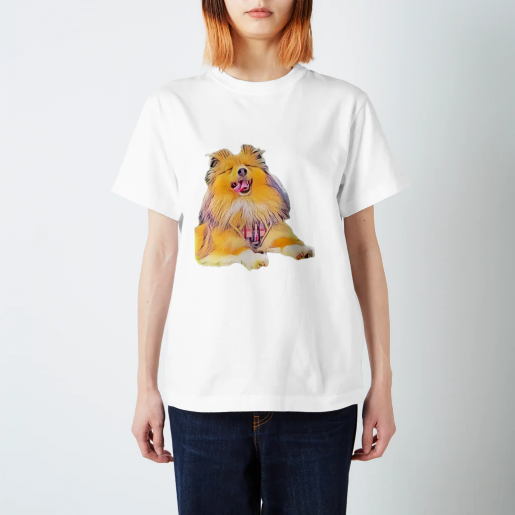 シェルティのまろんこちゃんのまろんこちゃん スタンダードTシャツ