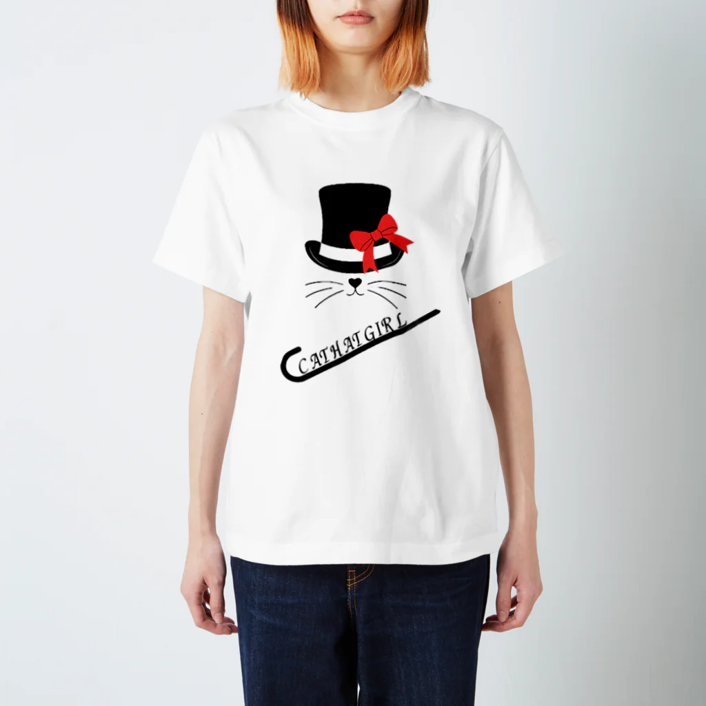 夜のアトリエのCATHATGIRLグッズ Regular Fit T-Shirt