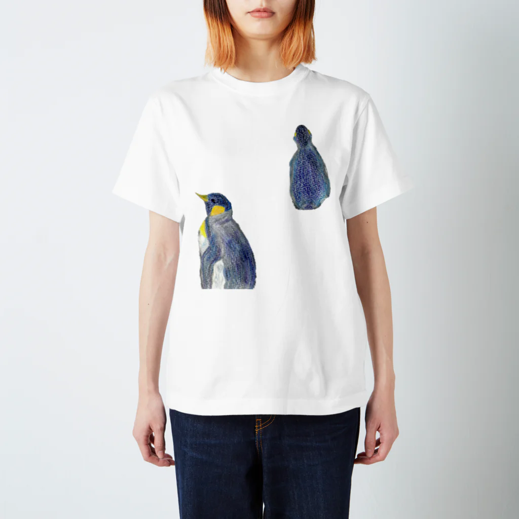 つぎの皇帝ペンギン　ふたり スタンダードTシャツ