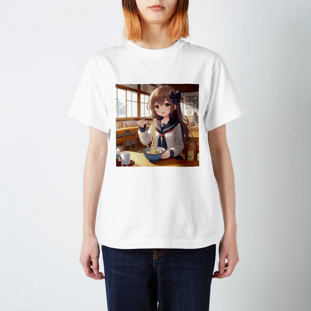 SWQAのうどんを食べるjk スタンダードTシャツ