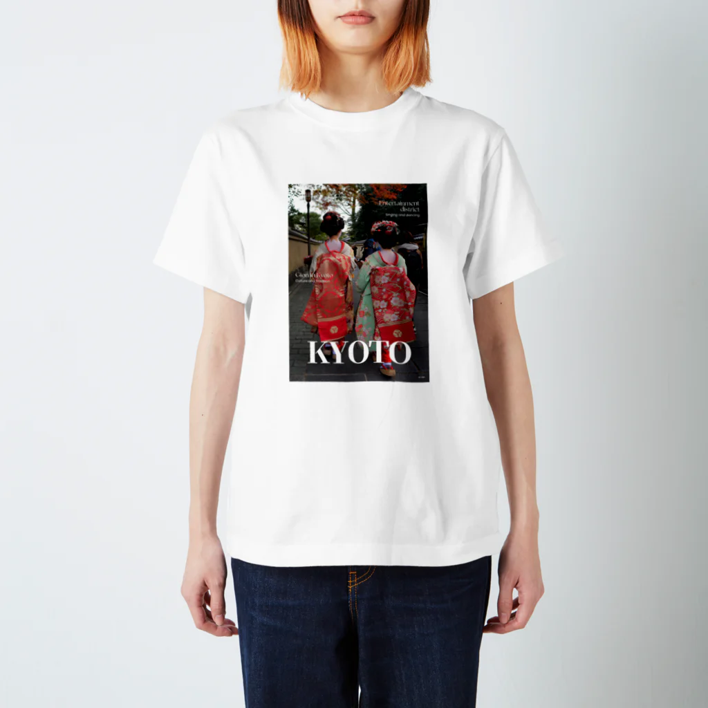 久保田ひさとのショップの【For foreigners 】 KYOTO スタンダードTシャツ