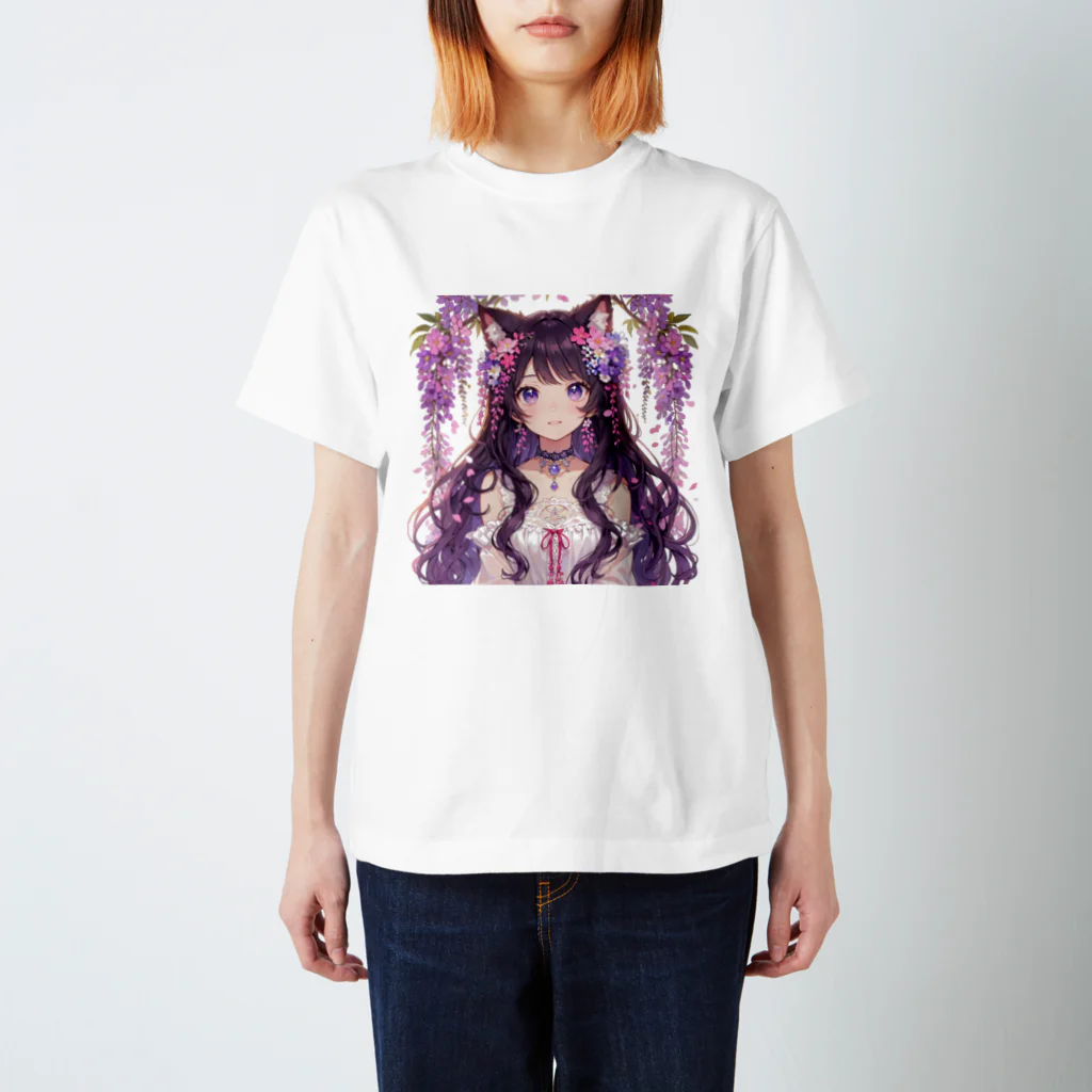 yos-1292583のねこニコばん Regular Fit T-Shirt