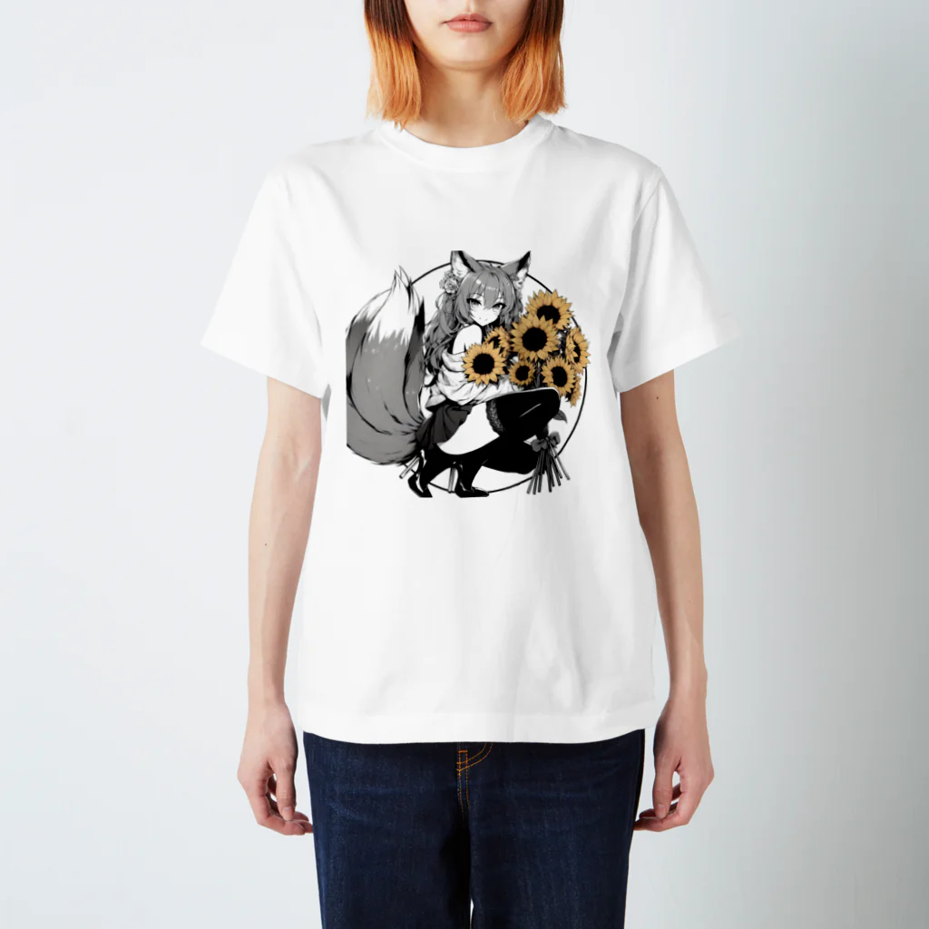 Fox_d.ogのFoxgirl.summer.3 スタンダードTシャツ