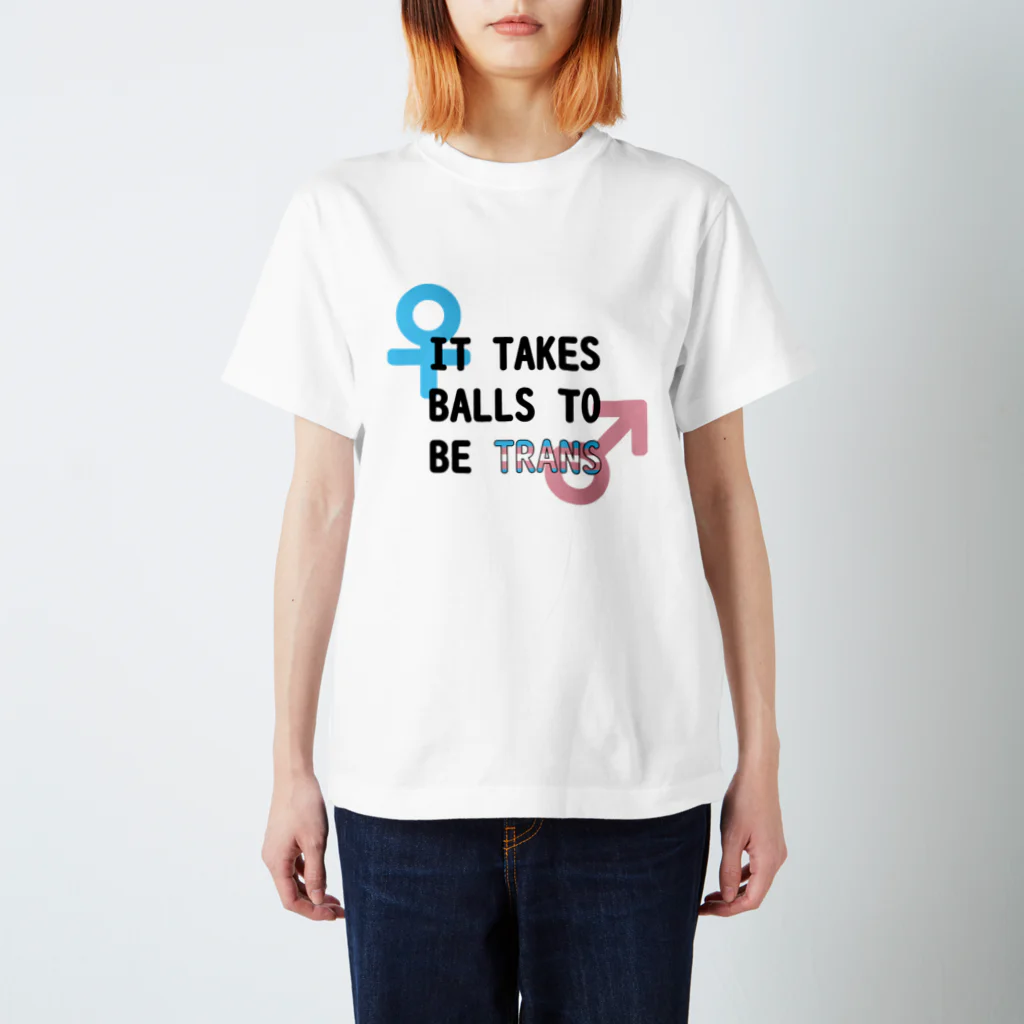 Café Roseraieの「It Takes Balls to be Trans」 スタンダードTシャツ