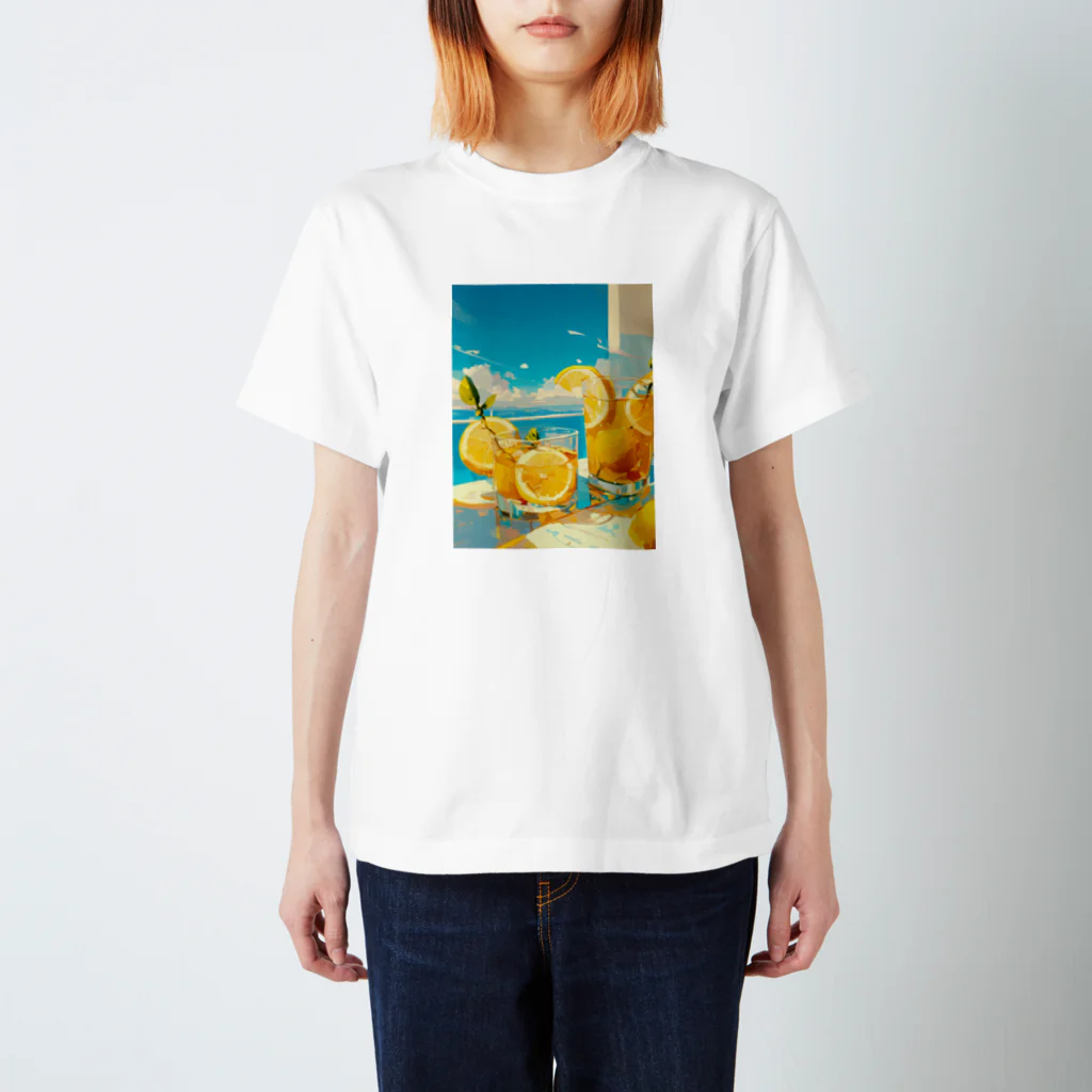 Lemo Lemoのレモンドリンク スタンダードTシャツ