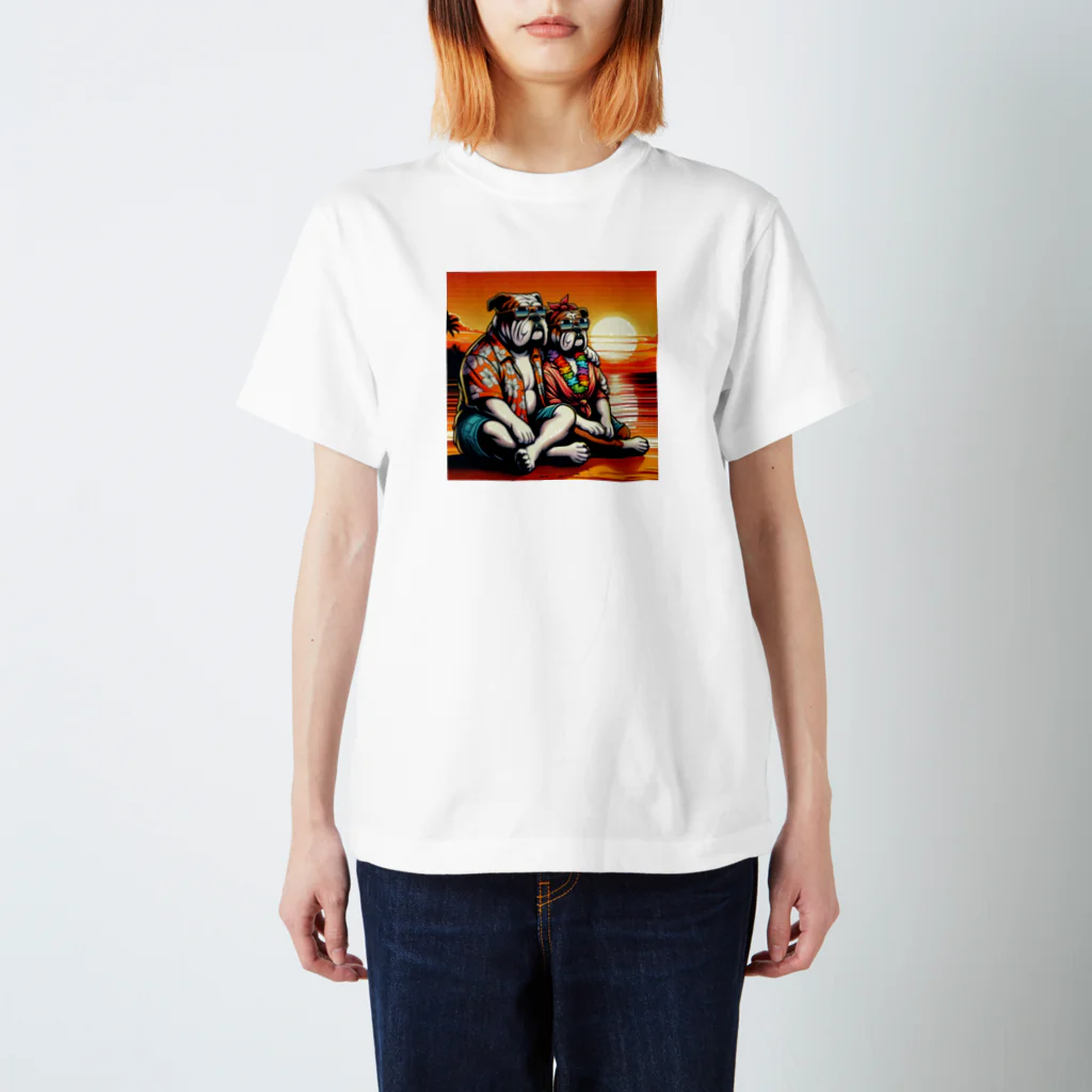 Oreno_37の黄昏ブルカップル スタンダードTシャツ